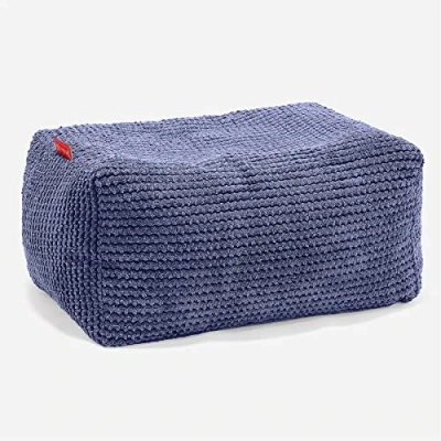 Image of Lounge Pug Pom Bean Bag Footstool Small PURPLE (Size 20cm H x 35cm D 45cm Wide)