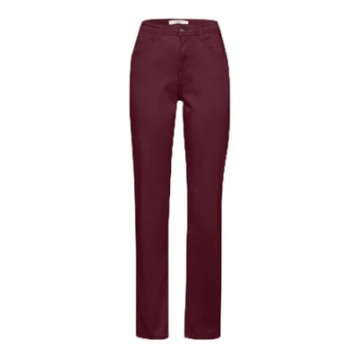 Image of BRAX Women&#039;s Style Carola Winter Dream Pants, Cherry, 36W x 30L