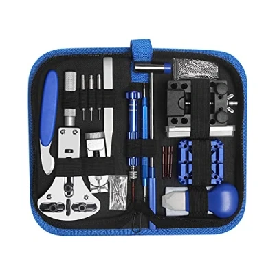 Image of H.May 185PCS Watch Repair Kit, Watchmaker Tool Spring Bar Set, Band Link Pin Set with Carrying Case