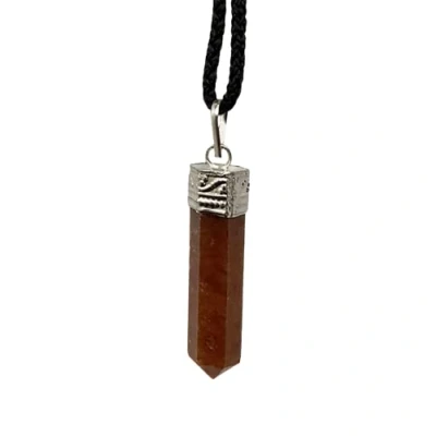 Image of VIE Pencil Pendant, 25 30mm (Red Carnelian)