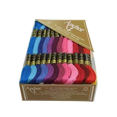 Image of 50 Anchor Embroidery Cross Stitch Threads Floss/skeins J&amp;P Coats
