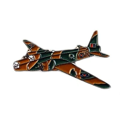 Image of Metal Enamel Pin Badge WW2 Wellington RAF Aeroplane Airplane plane aircraft