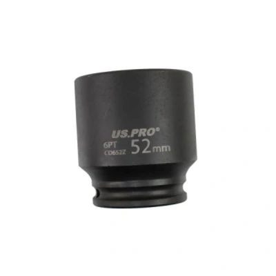 Image of US PRO Tools 52mm Impact Socket 1/2&quot; Drive 6 Point Single Hex Thin Wall 3796