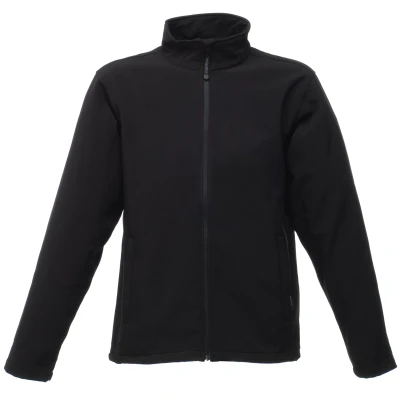 Image of Regatta Mens Reid Water Repellent Softshell Jacket (Black) Size Medium