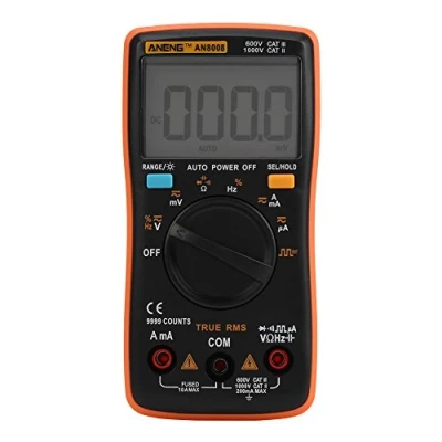 Image of Akozon ANENG Digital Multimeter Autoranging,AN8008 True RMS AC DC Voltage Ammeter Current Ohm Meter Diode/Shutdown,Frequency and Duty Cycle Measurements LCD Display 9999 Counts