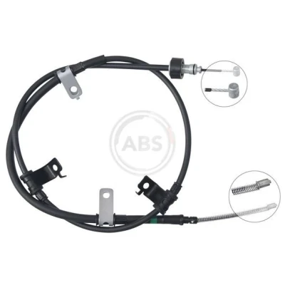 Image of 597601C050 Brake Cable A.B.S. K17469 1590mm Drum HYUNDAI: Getz
