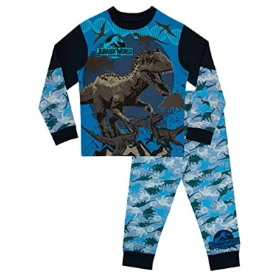 Image of Jurassic World Boys Pyjamas Age 7 to 8 Years