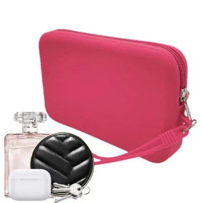 Image of Decorhome Coin Pouch for Women Multipurpose Zippered Purse Mens Pouch,Change Silicone with Rope Home Travel Outing