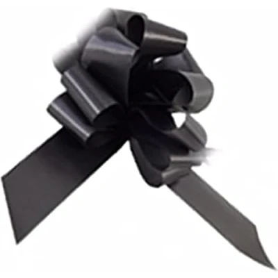 Image of Wedding Car Kit BLACK 3x Large 50mm Poly Pull Bows &amp; 6 Metres 2&quot; Ribbon