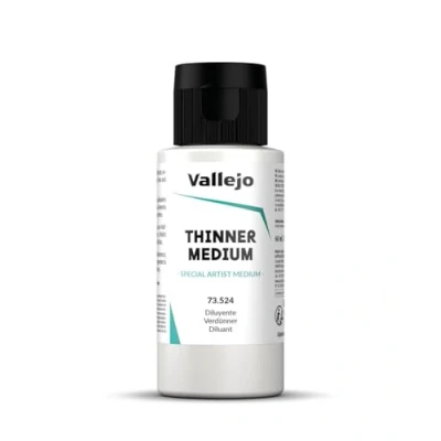 Image of Vallejo VAL73524 Medium Thinner 60ml, 60 ml (Pack of 1)