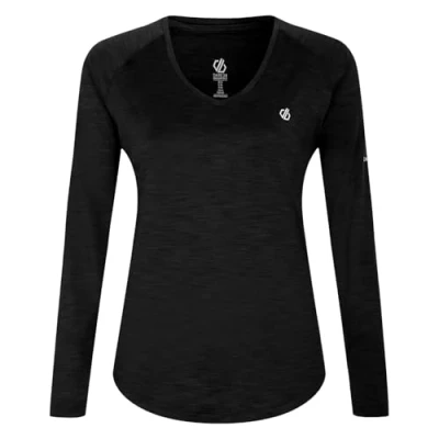 Image of Dare 2b Lightweight Women&#039;s Black Discern Tee, Size: 18