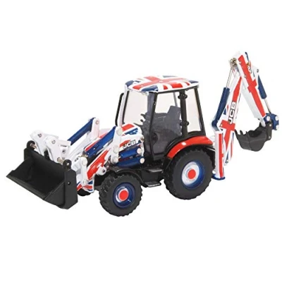 Image of Oxford Diecast 763CX002 JCB 3CX Eco Backhoe Loader Union Jack livery