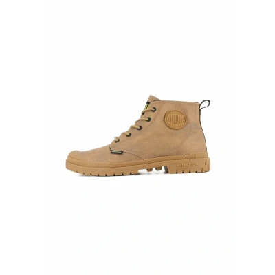 Image of Palladium Unisex Pampa Sp20 Hi Wax Ankle Boot, Beige, 3.5 UK