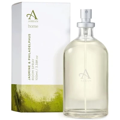 Image of Arran Sense of Scotland Jasmine &amp; Philadelphus Home Scented Room Spray Mist Air Freshener (100ml) with Notes, Tuberose Mellow