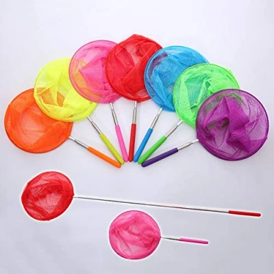 Image of Kids Butterfly Fishing Net Childrens Insect Catch Mesh Fish Extendable Pole Sea