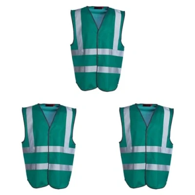 Image of Blackrock Hi Vis Vest, Green Viz Jacket, Reflective High Vests, PPE Clothing, Vis, Hivisible, Cycling, Security Mens Womens Childs Kids Boys Girls, Running Vest Size 4XL