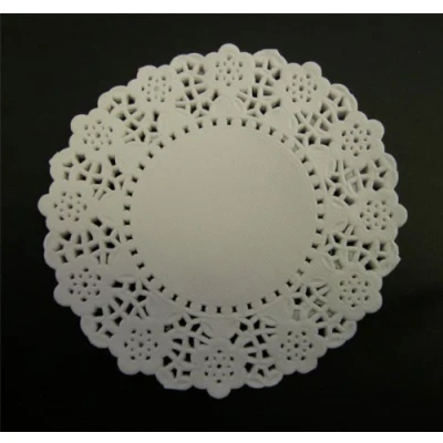 Image of PARTYRama White 8.5 Inch Paper Doilies Pack of 250