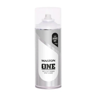 Image of Maston One Clear Varnish Matt Colourless Spray Paint 400 ml