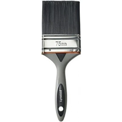 Image of Lynwood No Bristle Loss Paintbrush Synthetic Easy Grip 75mm