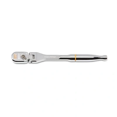 Image of GEARWRENCH 1/4&quot; Drive 120XP Full Polish Chrome Flex Head Teardrop Ratchet 81012XP