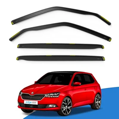 Image of EdgeVisors Wind Deflectors Set Fits: SKODA FABIA MK3 2014 2021 4/5 Door Estate/Hatchback 4pc