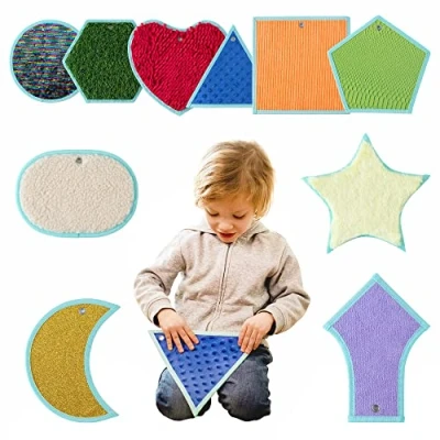 Image of Sensory Mats for Autistic Children Tiles Kids Wall Panel Multi Exploration Toys Room Equipment Disorder Tactile Play
