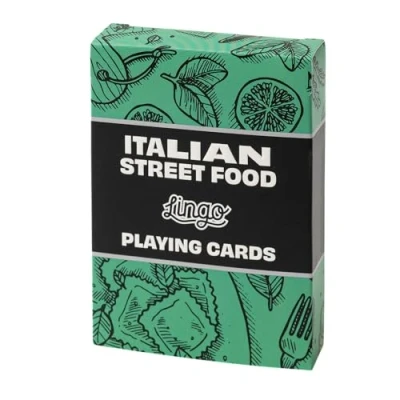Image of Lingo Italian Street Food Playing Cards Recipes &amp; Tips Travel Flashcard Deck
