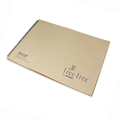 Image of Artway Tree Free Cotton Rag Sketchbook A3 Beige/Buff 250gsm 20 Sheets / 40 Sides