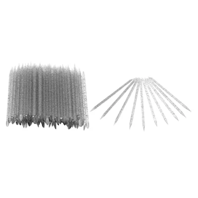 Image of Disposable Cuticle Pusher, Double Sided Manicure Pedicure Stick Remove Dead Skin Nail Drilling for Studio Techniques Home Use (Black)