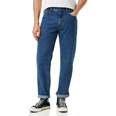Image of Enzo Men&#039;s Bcb1 Jeans, Stonewash Blue, 30W / 30L
