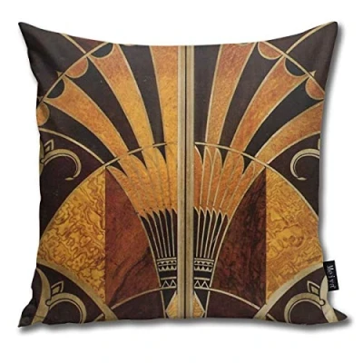 Image of Sotyi ltd Art Nouveau, Deco, Vintage Home Decorative Throw Pillow Case Cushion Cover for Gift Couch Bed Car 18&quot; x18&quot;