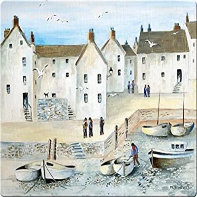 Image of Creative Tops Cornish Harbour Glass Work Surface Protector