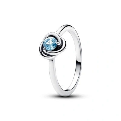 Image of Pandora March Birthstone Eternity Circle Ring 60