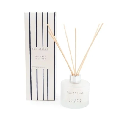Image of 150ml Nautical Reed Diffuser Sea Salt &amp; Vetiver Home Fragrance Room Scented Oil Diffusers For Aroma Gift