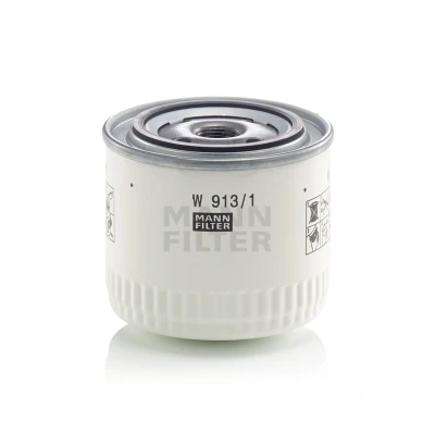 Image of 4812156259 Oil Filter MANN W 913/1 3/4 16 UNF Spin on