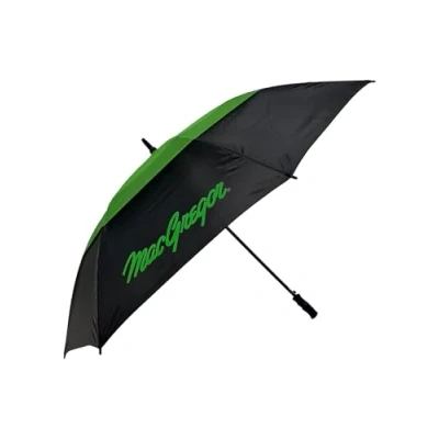 Image of MacGregor Dual Canopy Golf Umbrella Black/Green 64&quot;