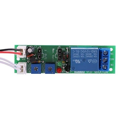Image of Hilitand 1pc DC 12V/24V Timer Switch Module Adjustable Cycle Delay On/Off Relay 6 Types Optional (DC12V 0 120mins)