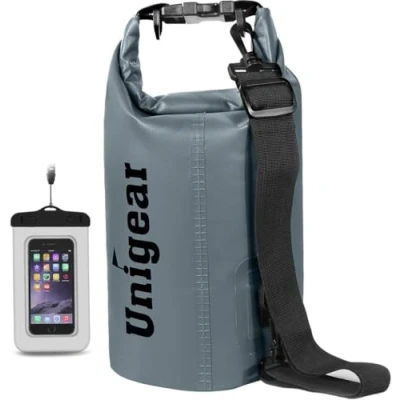 Image of Unigear Dry Bag 2L/5L/10L/20L/30L/40L Waterproof Sack Roll Top with Phone Case and Long Adjustable Shoulder Strap for Boating/Kayaking/Fishing/Rafting/Swimming/Camping/Snowboarding