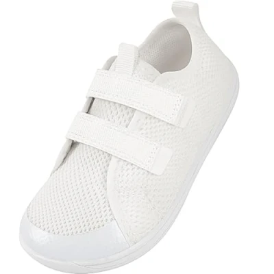 Image of IceUnicorn Kids Wide Barefoot Shoes Boys Girls Minimalist School Walking Trail Running Sneaker(White, 9UK Child Wide)