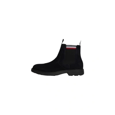 Image of Tommy Hilfiger Men’s Suede Chelsea Boots, Blue (Desert Sky), 8