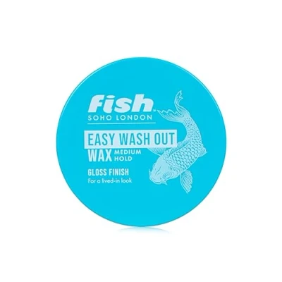 Image of Fish Original Easy Wash Out Shape Defining Hair, Mens Hair Styling Product Suitable for Short &amp; Medium Length Hair. Stylist Barber Used, Hold, Gloss Finish