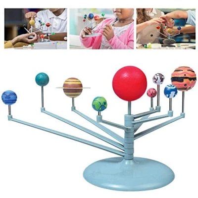 Image of DIY Solar System Toy, Plastic Planetary Models Intelligence Puzzle Assemble Planets Sets for Kids Children