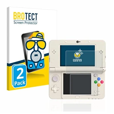 Image of brotect Screen Protector Anti Glare compatible with Nintendo New 3DS (2 Pack) Matte, Fingerprint Protection Film