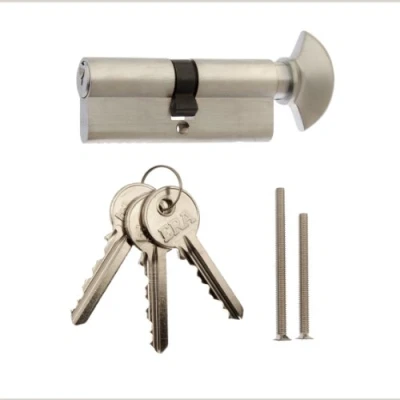 Image of ERA 4106 51 40 x 40mm 6 Pin Euro Profile Cylinder and Thumbturn Satin , Grey