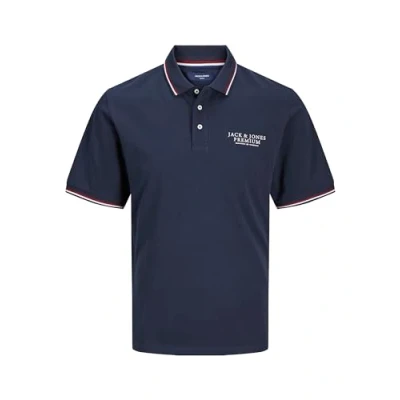 Image of JACK &amp; JONES Men&#039;s Jprbluarchie SS Polo Sg Shirt, Seaborne, M