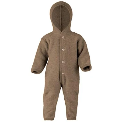 Image of Engel Baby Fleece hat, 100% Merino Wool, (86/92 (Circumference 46 48), Walnut Melange)