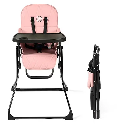 Image of Ickle Bubba Flip Magic Fold Highchair Blush Pink