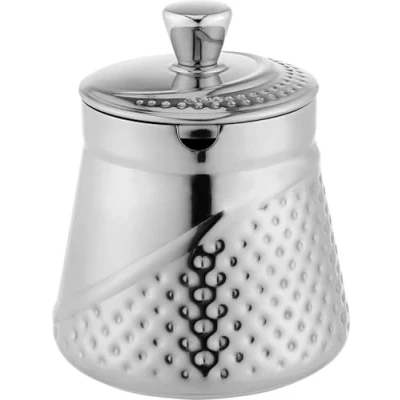 Image of Café Olé AHM 013 Arabica Hammered Milk Jug 18/10 Stainless Steel Mirror Polished Perfect for Tea Service