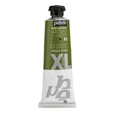 Image of Pebeo Pébéo 937052 Fine Oil XL Yellow Paint Chartreuse 37 ml