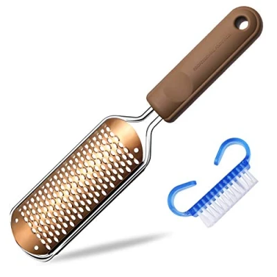 Image of Foot File for Hard Skin Callus Remover Large Rasp Colossal Scrubber Professional Stainless Steel Pedicure Wet and Dry Feet